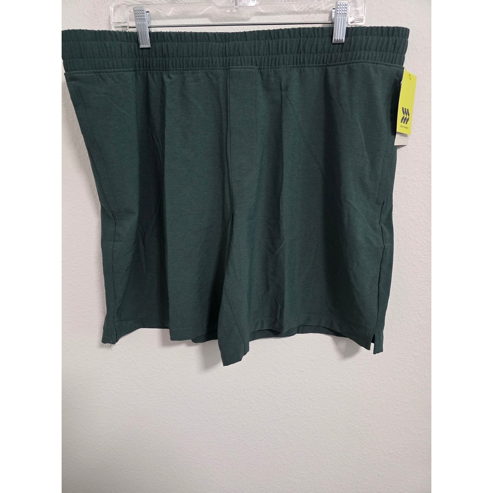 All In Motion Mens Everyday Woven Shorts Dark Teal Green XL 8 Inch Inseam NWT